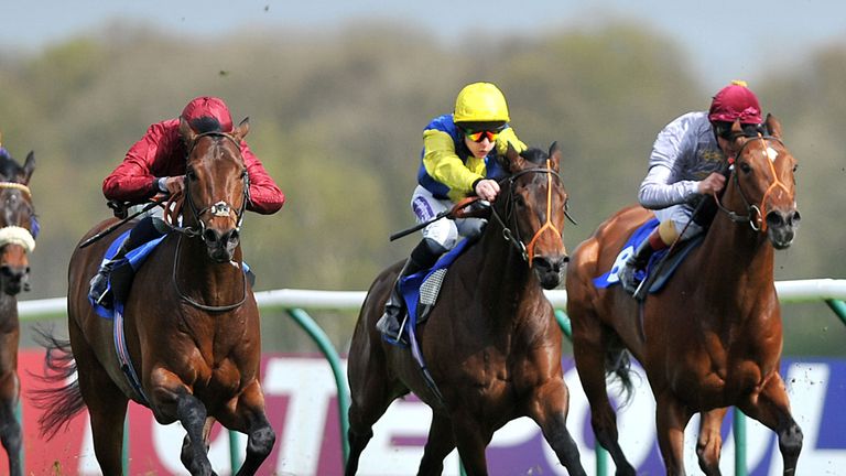 Scared Act  ridden by William Buick (left) wins at Nottingham