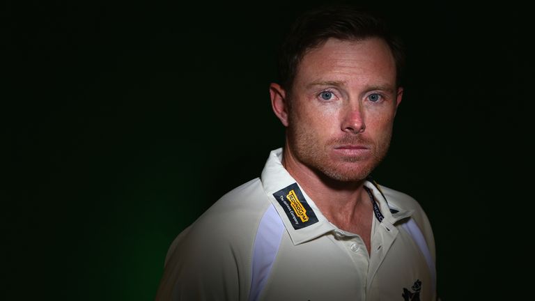 Ian Bell of Warwickshire poses for a portrait before the start of the 2014 domestic season in England