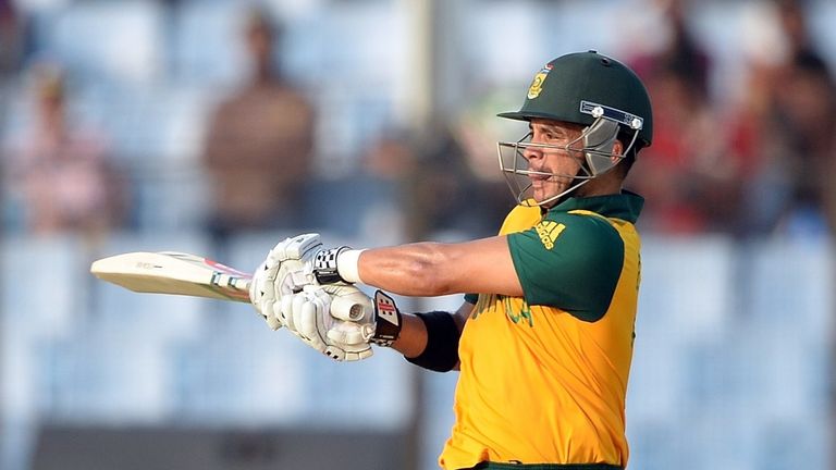JP Duminy: South Africa batsman in action against New Zealand at Chittagong during World Twenty20. Mar 24 2014.