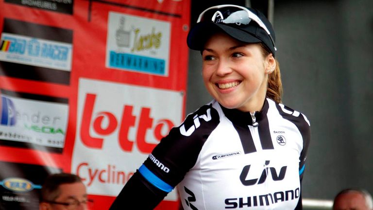 Lucy Garner (Giant Shimano)  GP Dottignies  2014 - Picture: Cor Vos / Team Giant-Shimano 