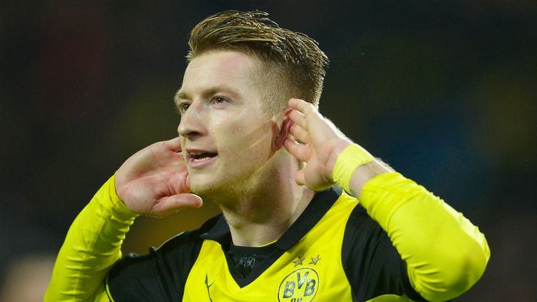 Marco Reus doubled Dortmund's lead on the night and reduced their deficit to one as he fired home a rebound from Robert Lewandowski's shot