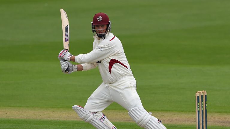 Marcus Trescothick: Somerset opener batting against Sussex at Hove in the County Championship. April 28 2014.