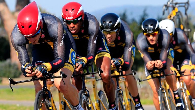 The MTN-Qhubeka Team in 2014 Tirreno-Adriatico. generic