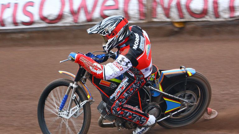 Nick Morris Swindon Robins speedway (picture credit Les Aubrey)