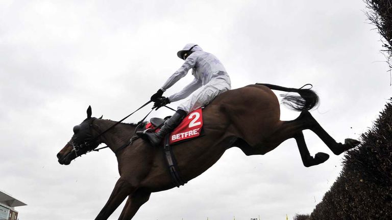 Holywell and Tony McCoy win the Betfred Mobile Mildmay Novices Chase at Aintree
