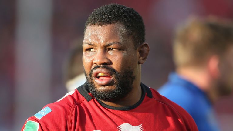 Steffon Armitage of Toulon looks on during the Heineken Cup quarter final match between Toulon and Leinster