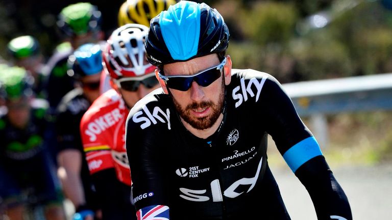 Bradley Wiggins in action on Stage 3 of the 2014 Ruta del Sol
