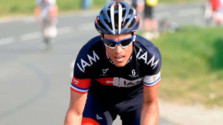 Sylvain Chavanel attacks on stage five of the 2014 Paris-Nice
