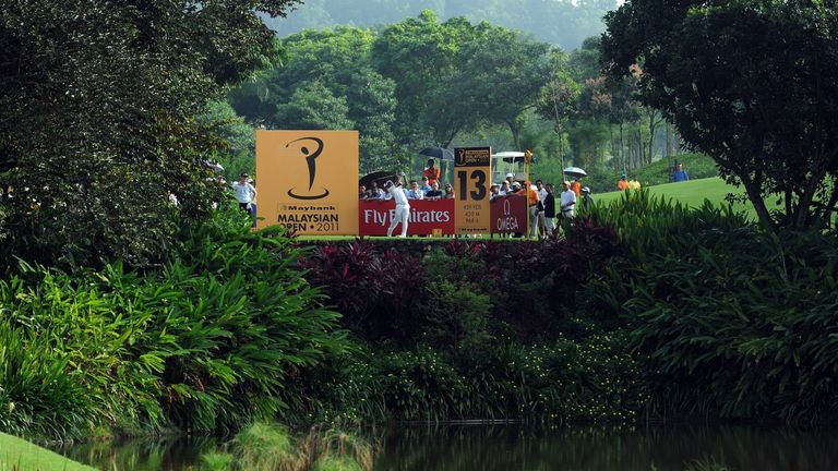 Thongchai Jaidee on the 13th hole