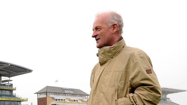 Willie Mullins at Aintree on the opening day of the Grand National Meeting