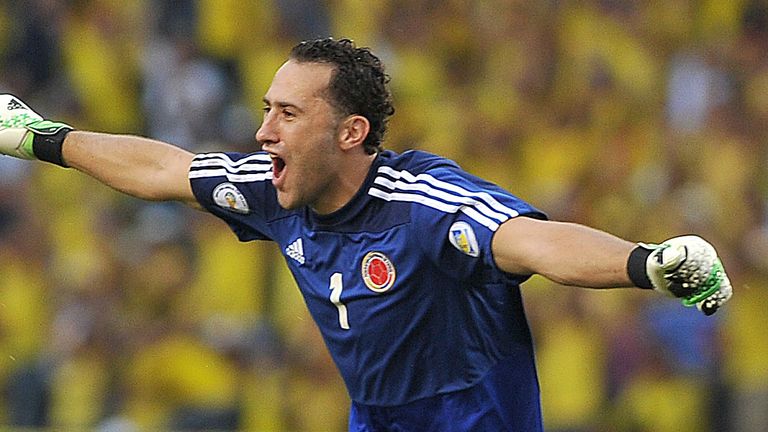 Colombian goalkeeper David Ospina 