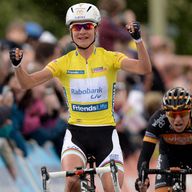 Marianne Vos tightened her grip on the yellow jersey