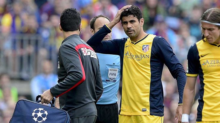 Diego Costa: Limped off against Barcelona with a recurrence of his hamstring injury