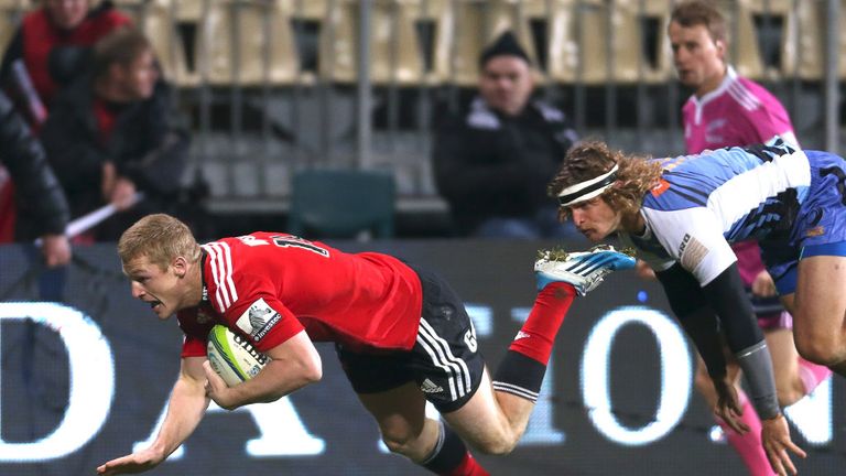Johnny McNicholl: Crossed for one of three Crusaders tries