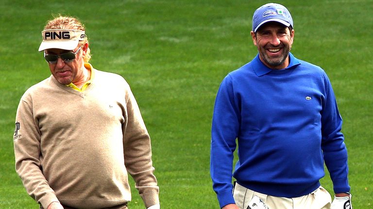 Padraig Harrington and Jose Maria Olazabal - two of Paul McGinley's deputies