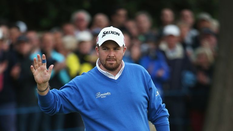 Shane Lowry on his way to a second round 70