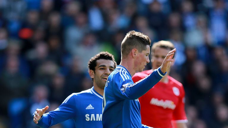 Fernando Torres: Celebrates winning goal for Chelsea