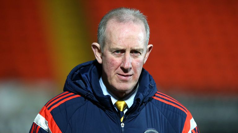 Scotland  manager Billy Stark during the International Friendly at Tannadice Park, Dundee.