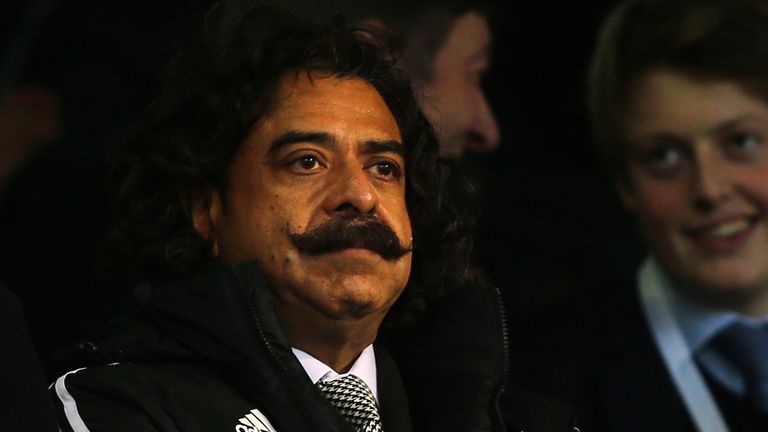 LONDON, ENGLAND - DECEMBER 21:  Fulham FC owner, Shahid Khan looks on during the Barclays Premier League match between Fulham and Manchester City at Craven