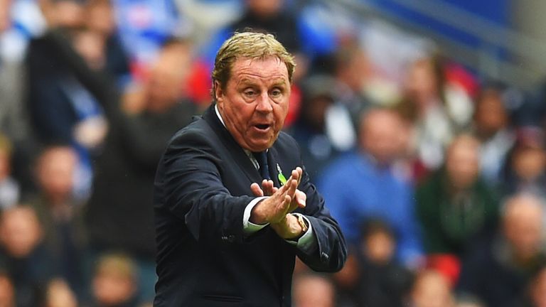 Queens Park Rangers manager Harry Redknapp shouts instructions from the touchline during the Sky Bet Championship Playoff Final 