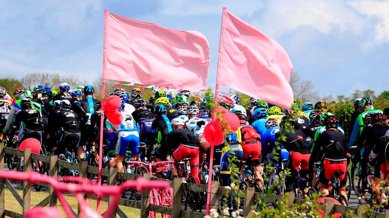 The peloton on stage three of the 2014 Giro d'Italia generic
