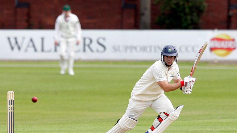 Jim Allenby batting for Glamorgan in Division Two of the LV= County Championship