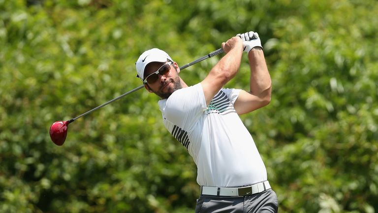 Paul Casey tees off on the 2nd during the Final Round of the Zurich Classic of New Orleans at TPC Louisiana