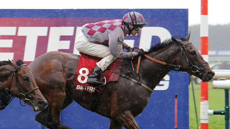 Chatez ridden by Fergus Sweeney wins The Betfred Mobile Casino Silver Bowl Stakes, from Zarwaan (left), during the Betfred Temple Stakes Raceday at Haydock