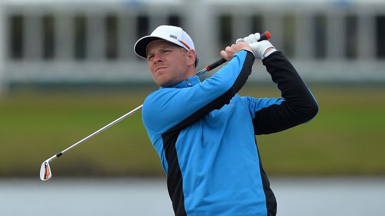 Jens Dantorp: Leads after first round on his home course in Malmo