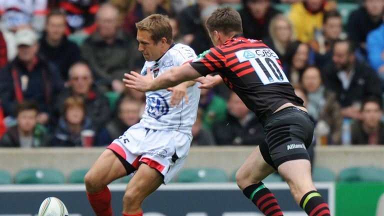 Jonny Wilkinson of Toulon v Owen Farrell of Saracens