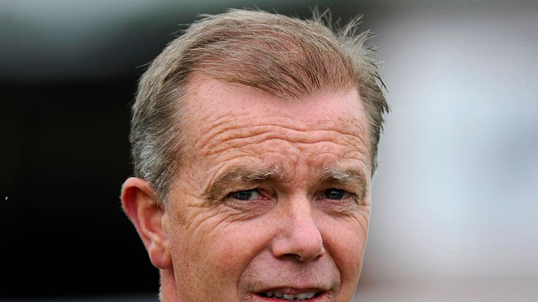 WARWICK, ENGLAND - JUNE 27: Karl Burke poses at Warwick racecourse on June 27, 2013 in Warwick, England. (Photo by Alan Crowhurst/Getty Images)
