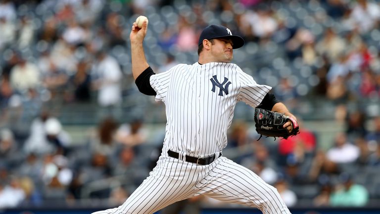 Preston Claiborne #38 of the New York Yankees delivers a pitch in the ninth inning against the Tampa Bay Rays on May 3, 2014 at Yankee Stadium.