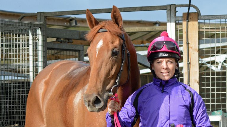 Sandiva with Sammy Bell at Musley Bank. (Sal Smithson: www.richardfahey.com)