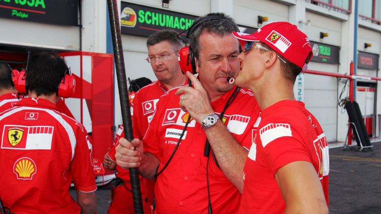 Stepney with Michael Schumacher in 2006