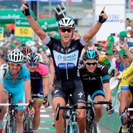 Matteo Trentin claimed his first win of the season