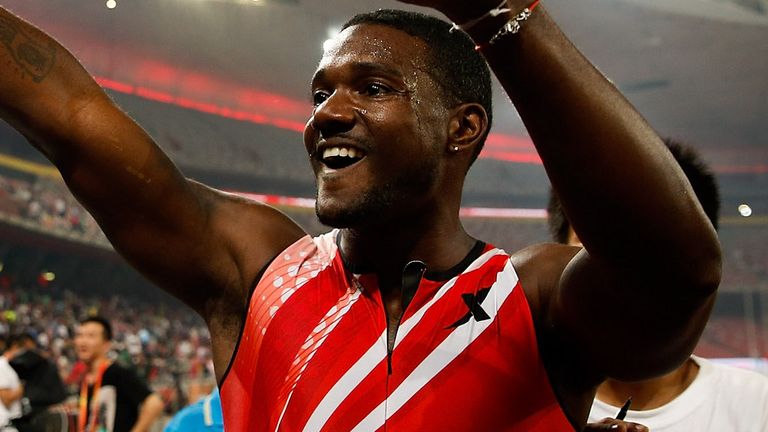 Justin Gatlin: Set the fastest time in the world this year for the 100m