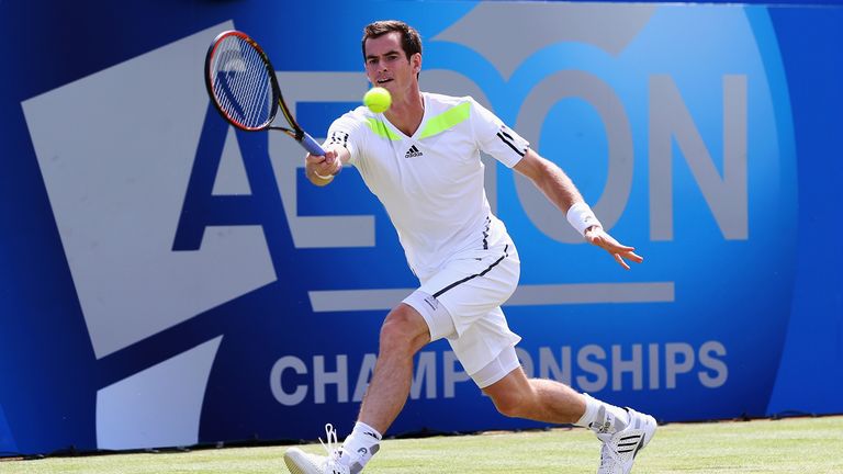 Andy Murray at Aegon Championships, Queen's Club. June 11 2014.
