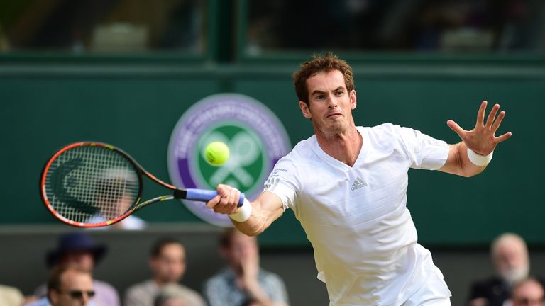 Andy Murray. Wimbledon, June 27 2014.