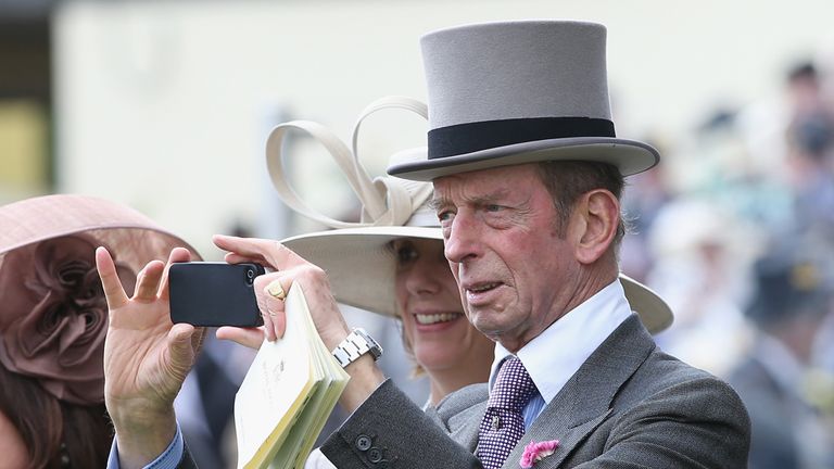 The Duke of Kent attends his own version of the selfie