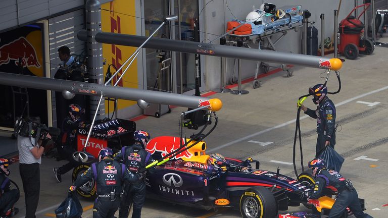 Sebastian Vettel retires from the race