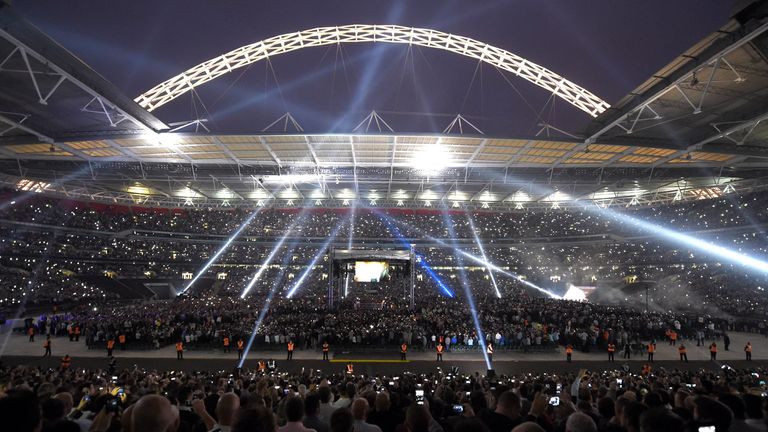A general view of Wembley Stadium, London.