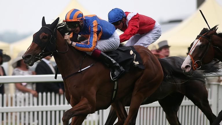 Bracelet ridden by Joseph O'Brien before winning the Ribblesdale Stakes from Criteria