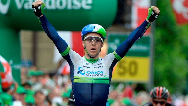 Cameron Meyer wins stage two of the 2014 Tour de Suisse