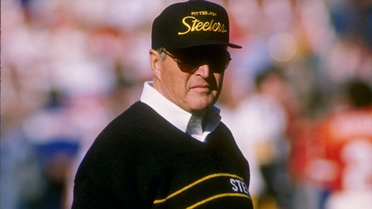 Chuck Noll Pittsburgh Steelers 1989