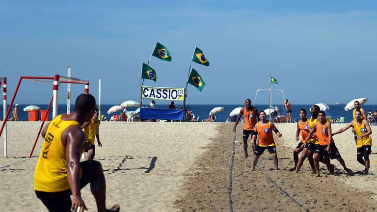 Copacabana Beach - where football continues to thrive