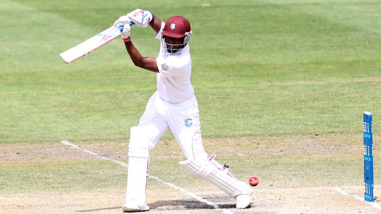 DUNEDIN, NEW ZEALAND - DECEMBER 06:  Darren Bravo of the West Indies bats during day four of the first test match between New Zealand and the West Indies a