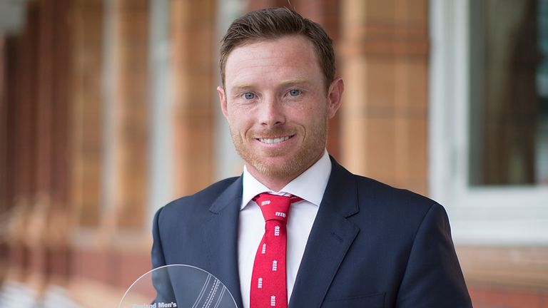Ian Bell: With his award at Lord's