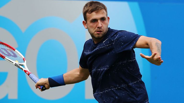 Dan Evans suffers a first round loss on day one at Eastbourne