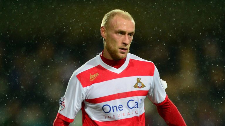 LONDON, ENGLAND - JANUARY 1: David Cotterill of Doncaster Rovers in action during the Sky Bet Championship match between Queens Park Rangers and Doncaster 