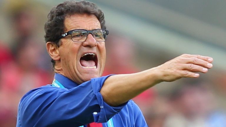 RIO DE JANEIRO, BRAZIL - JUNE 22:  Head coach Fabio Capello of Russia gestures during the 2014 FIFA World Cup Brazil Group H match between Belgium and Russ